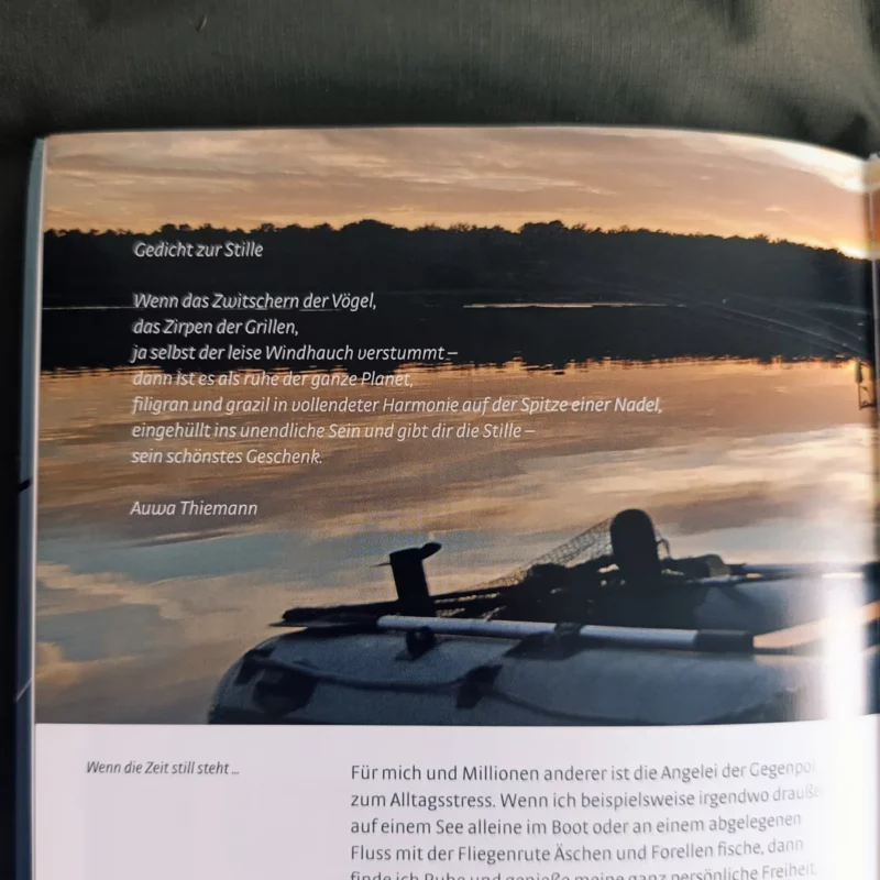 Gedicht von Auwa in seinem Buch Angeln mit Auwa