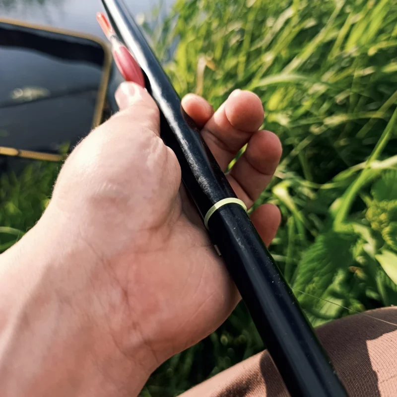 Stipppose wird ein Handbreit auf Grund eingestellt