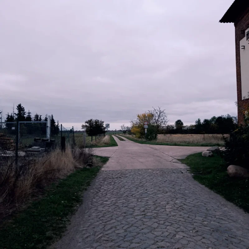 Dorfausgang in Richtung meiner Heimat