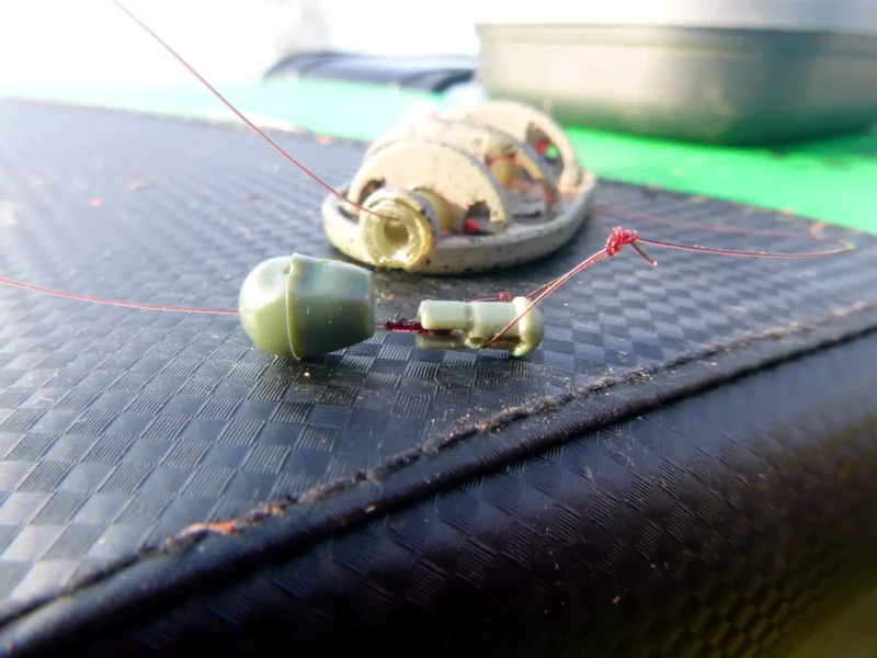 Clinch Knoten am Quick Change Bead