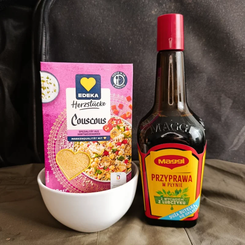 Couscous und Maggi aus dem Supermarkt