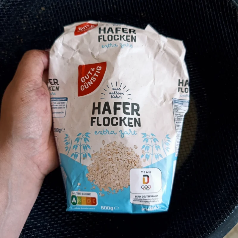 zarte Haferflocken aus dem Supermarkt