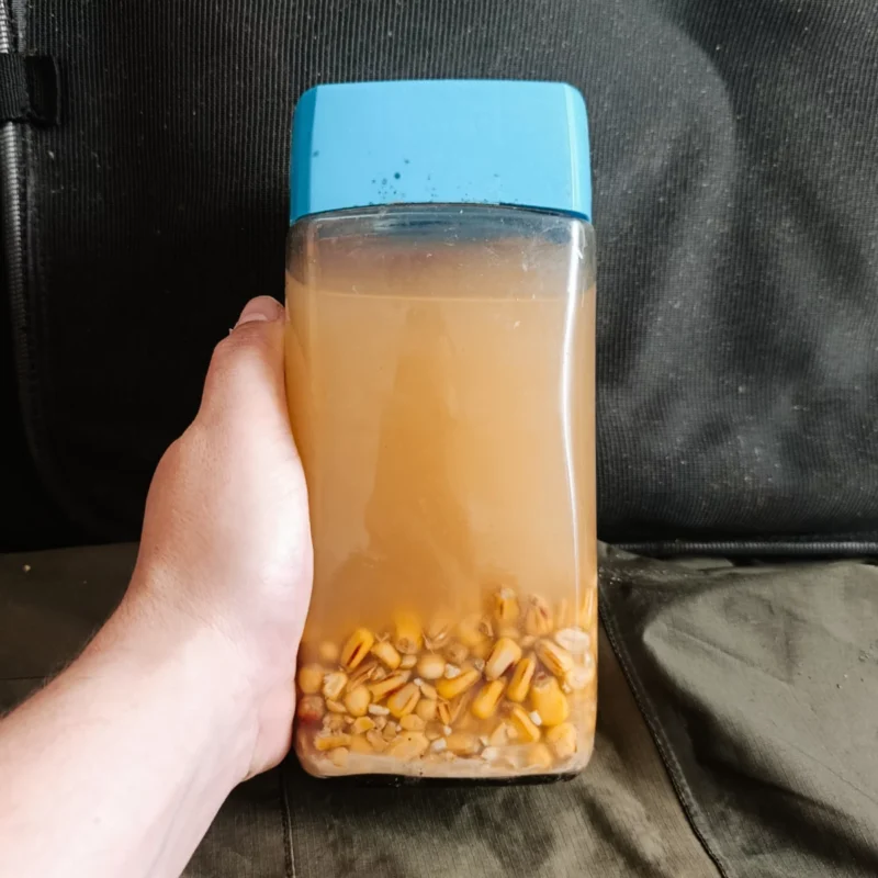 vergorener Hartmais im Glas