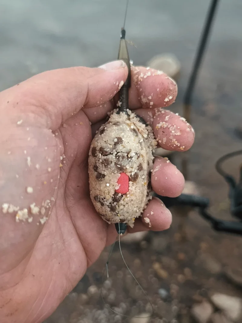 Wafter im Method Mix auf einem Method Feeder