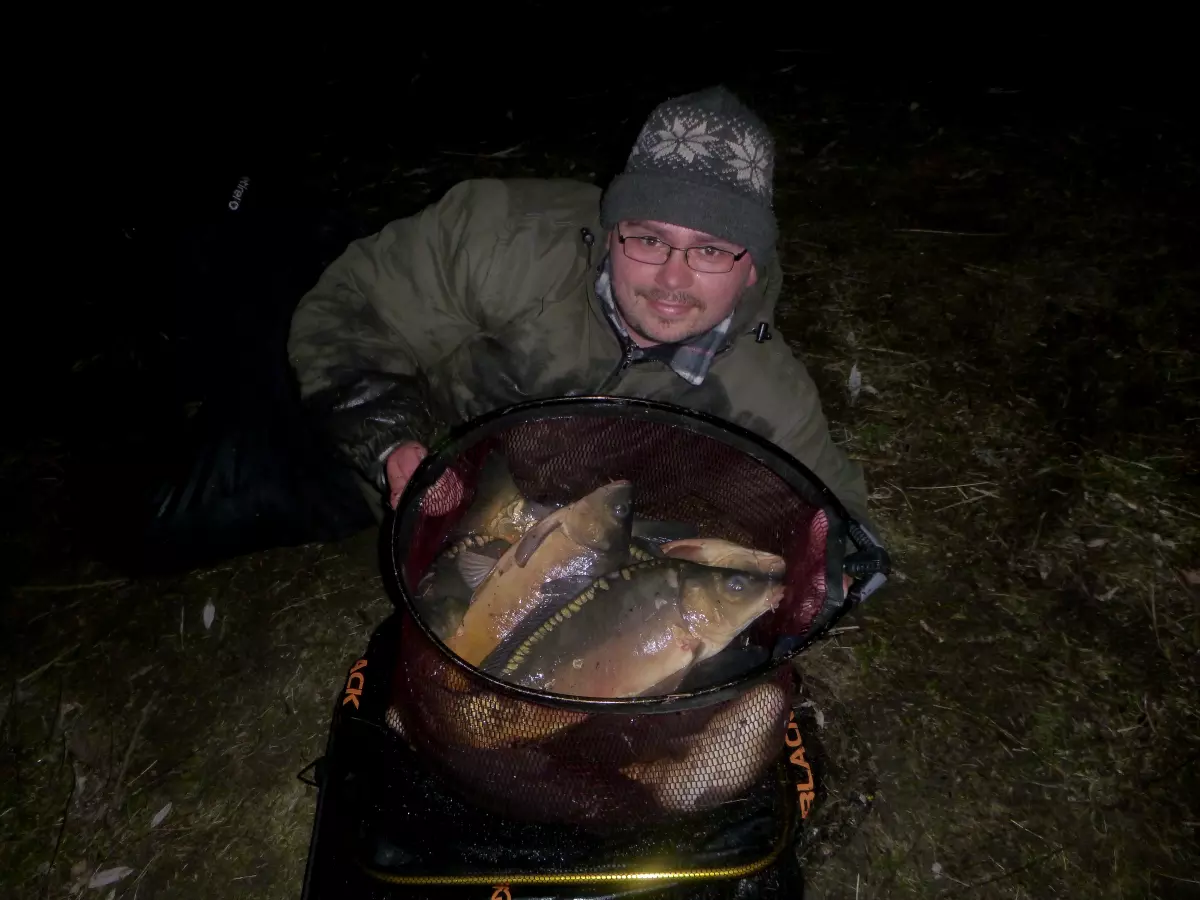 Method Feedern im Winter auf Karpfen