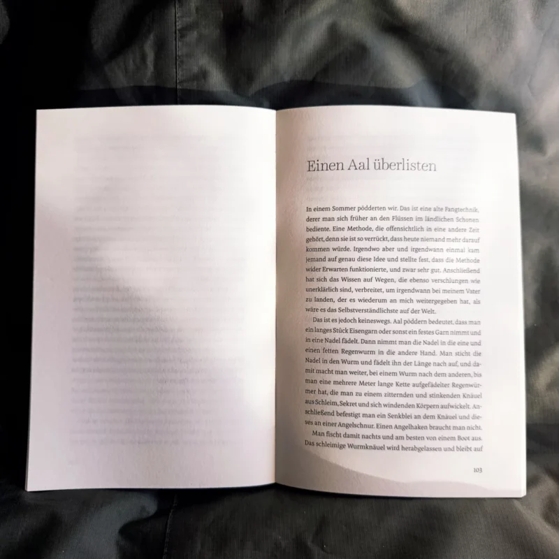 Evangelium der Aale Buchseite