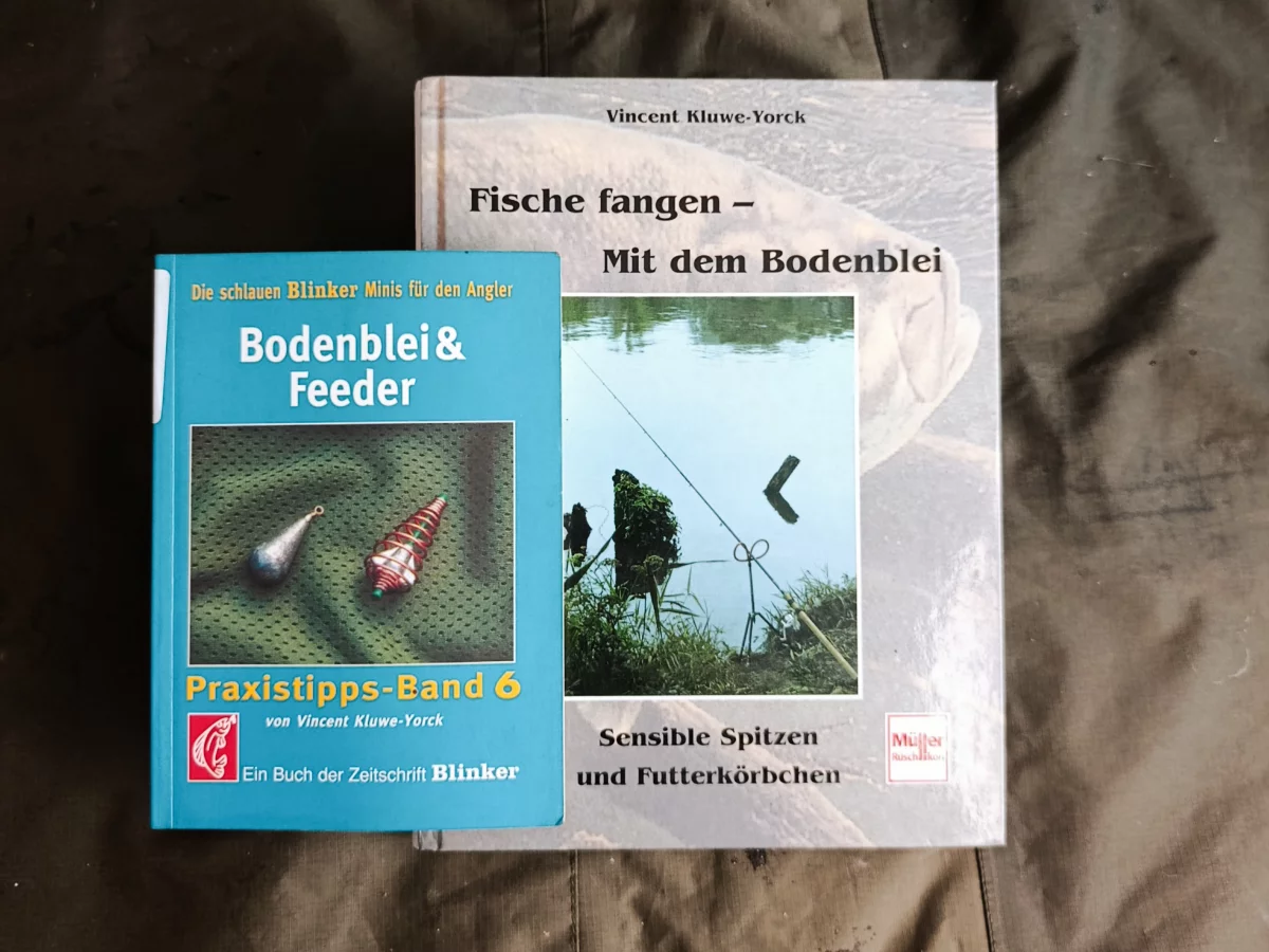 Neue Angelbücher Part 2: Fische fangen mit dem Bodenblei Buch und Bodenbleie & Feeder Miniheft von Vicent Kluwe-York