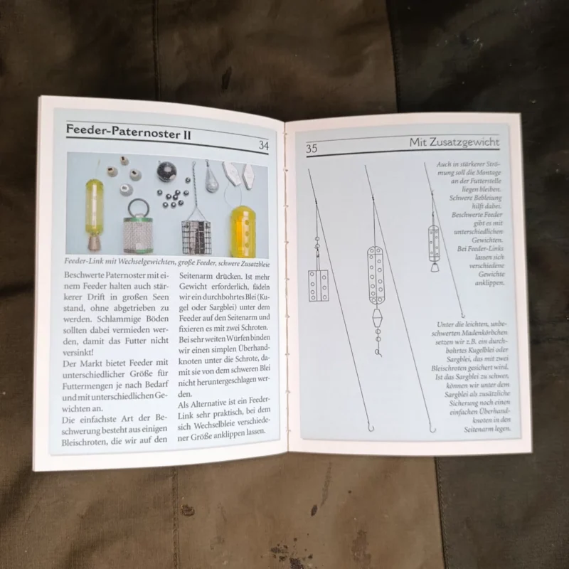 Bodenblei & Feeder Praxistipp Miniheft: Paternoster Montageskizze