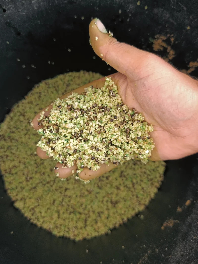 Gänsescheiße Method Mix mit Hanf