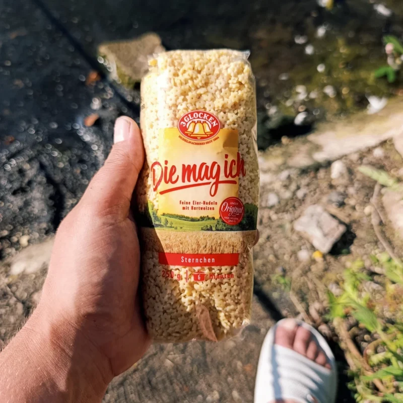 Sternnudeln aus dem Supermarkt